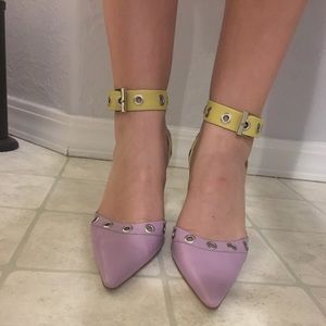 BCBG Retro Style Pastel Kitten Heels